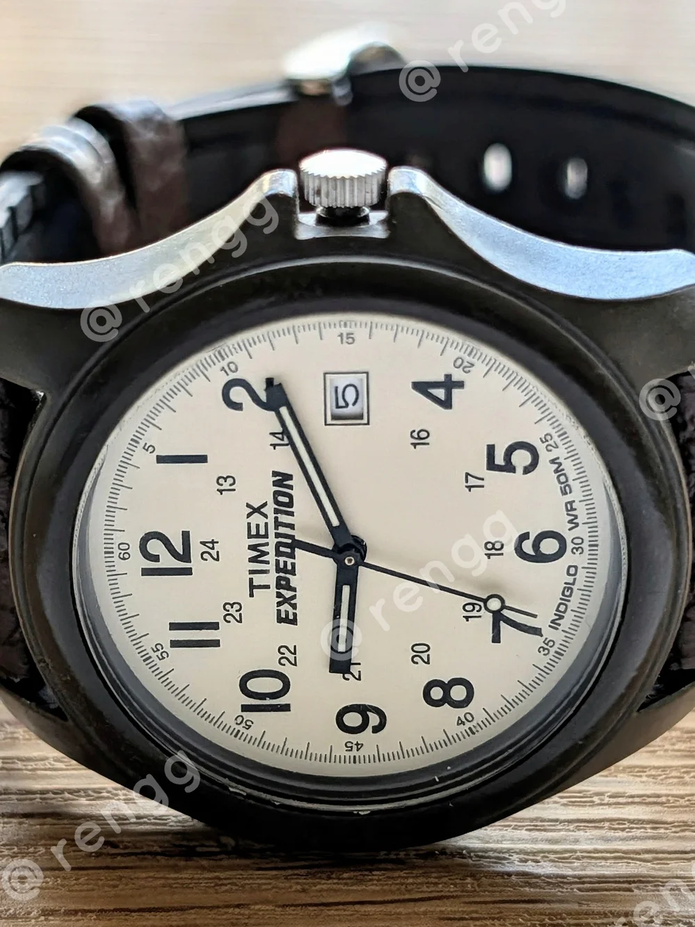 Timex Expedition Cream Field Watch Indiglo